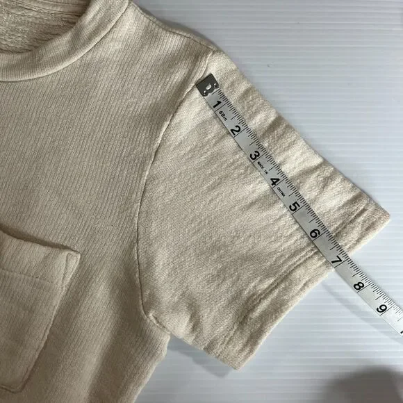 J. Crew 100% Cotton Boxy Womens Beige Pullover Shirt Sz Small - Picture 7 of 7